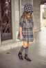 Coco Blanc Cream Collar Plaid Dress