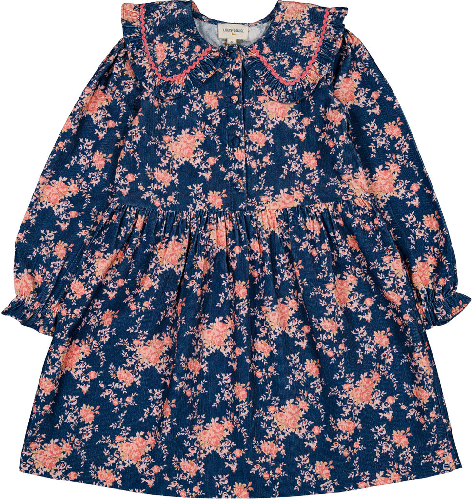 Louis Louise Nuala Navy Dress