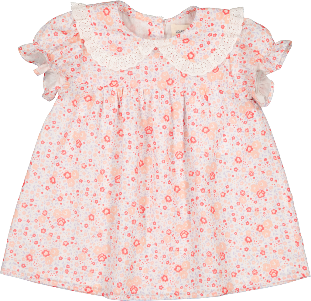 Louis Louise Twiggylong Cotton Veil Romantic Flower Red Dress