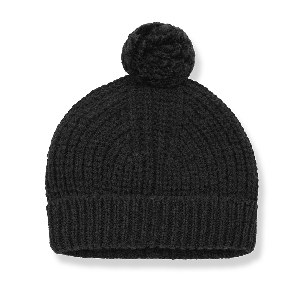One more in the family pom-pom anthracite beanie