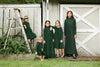 Ann of Nan Velour Maxi Green Robe