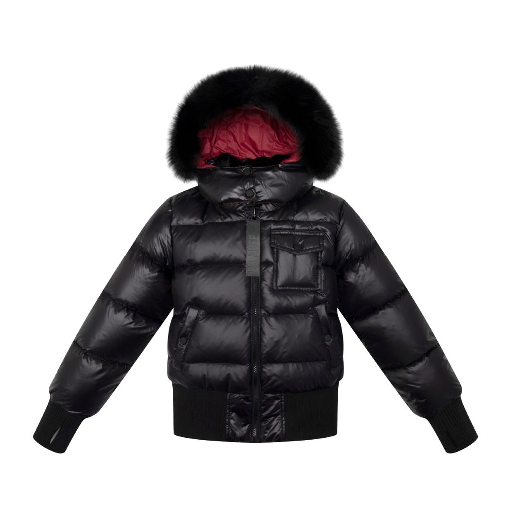 Ellabee Celine Accent Lining Black/Cherry Bomber