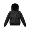 Ellabee Eva Fur Lined Down Black Hoodie