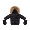 Ellabee Bella Enfant Fur Down Black Raccoon Jacket