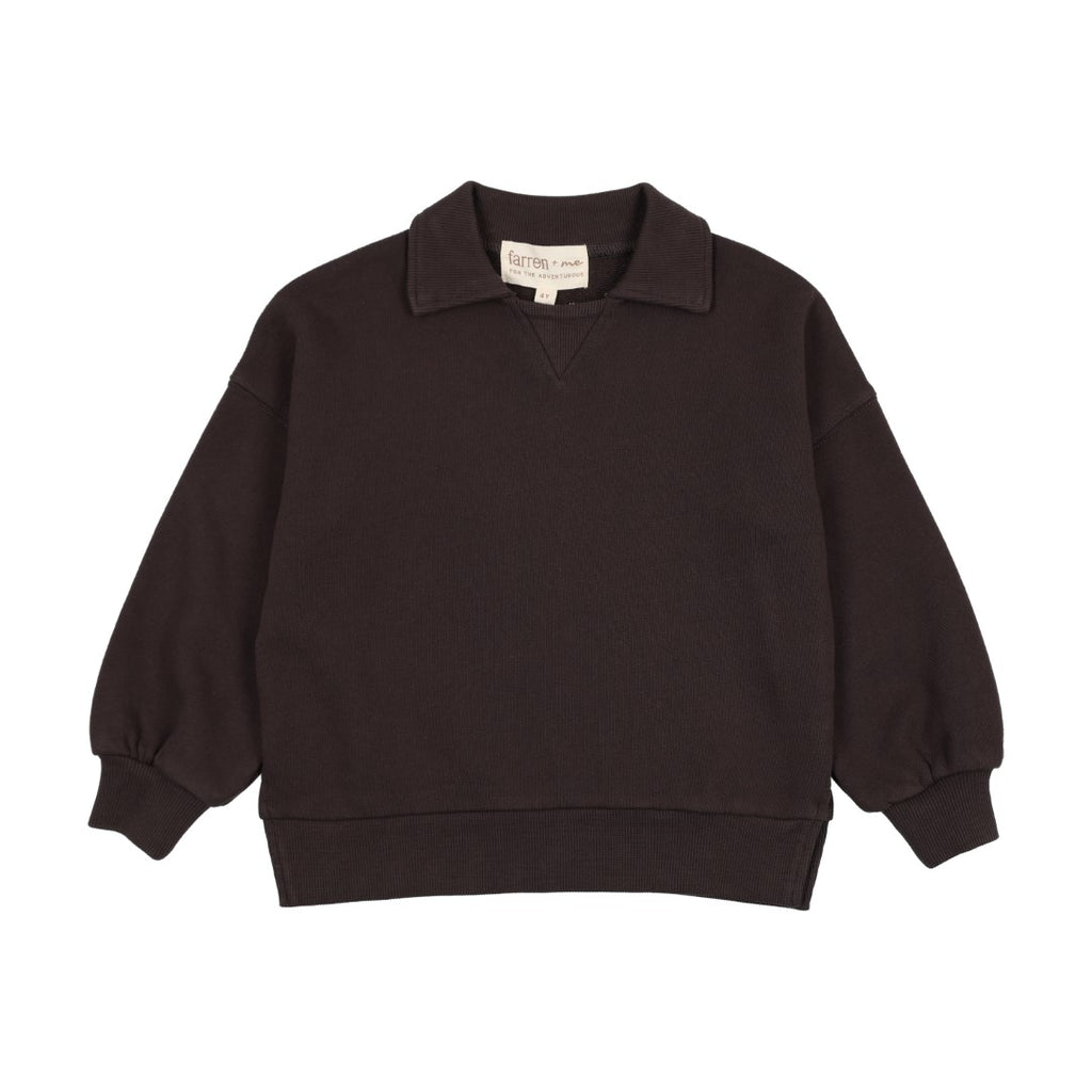 Farren and Me Polo Washed Black Sweatshirt
