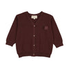 Farren and Me Sweatshirt Washed Burgundy Cardigan