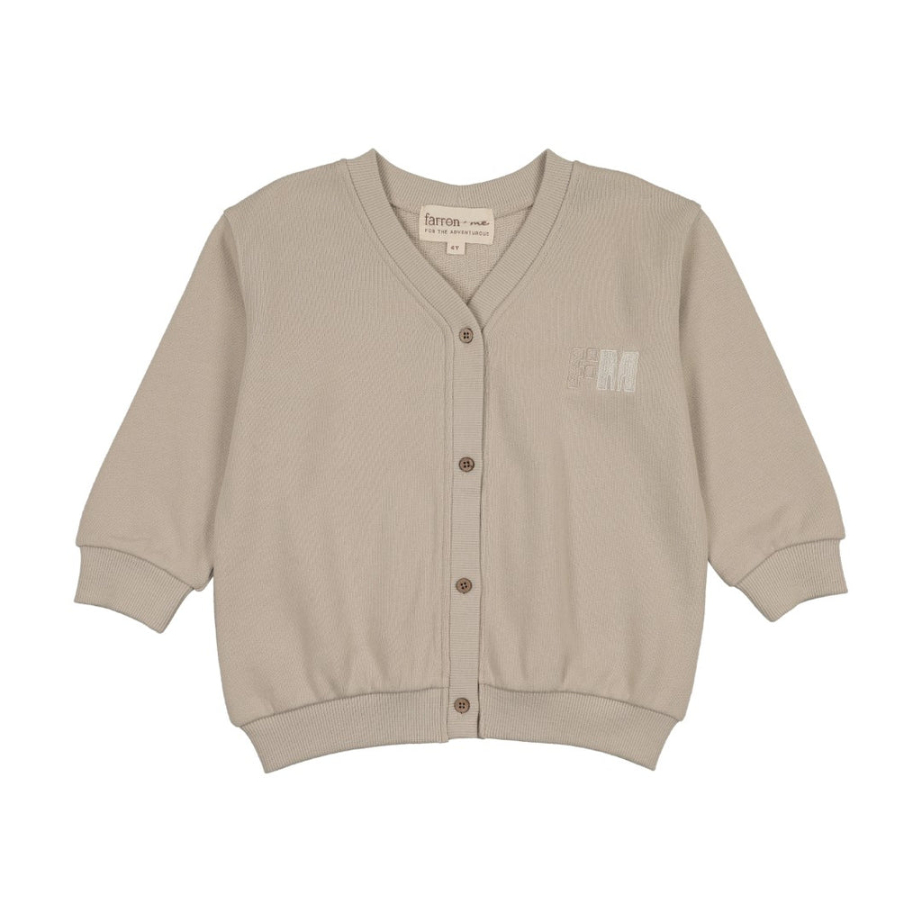 Farren and Me Natural Cardigan Sweatshirt