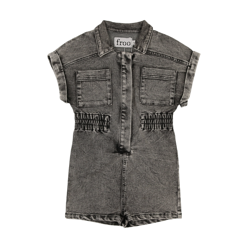 Froo Style Halle Boys Romper Dark Denim