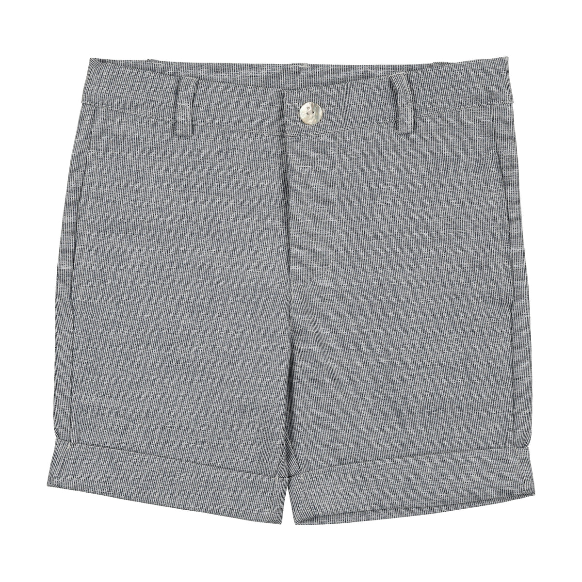 Sweet Threads Frank Textured Blue Shorts | Macaroni Kids