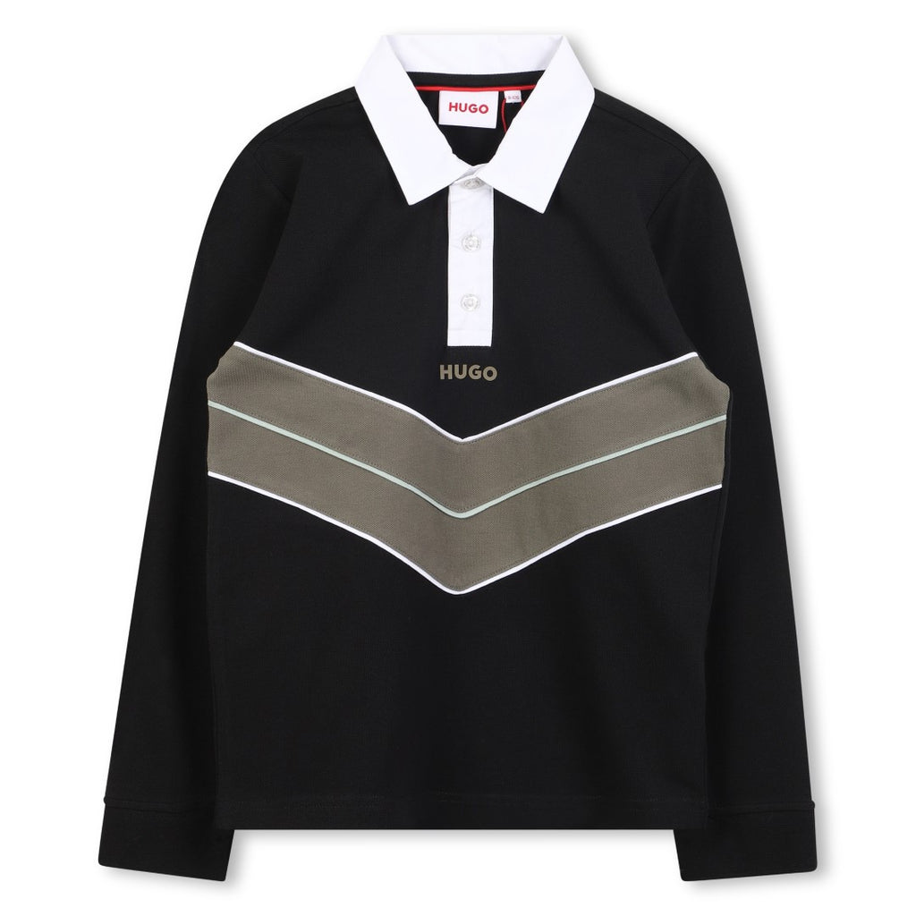Hugo Black Longsleeve Polo