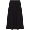 Gem Front Buckle Black Skirt