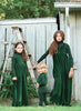 Ann of Nan Velour Maxi Green Robe