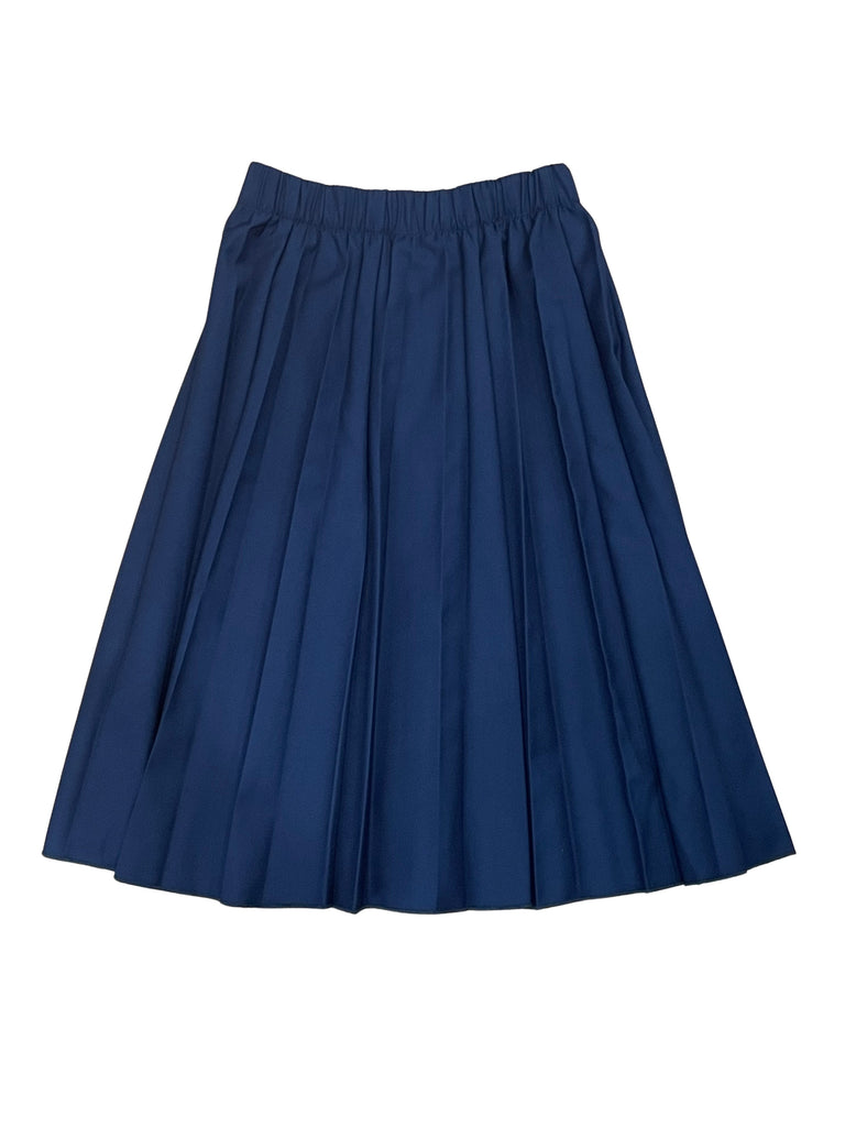 Sciacca Sunburst Pleat Navy Skirt