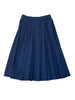 Sciacca Sunburst Pleat Navy Skirt