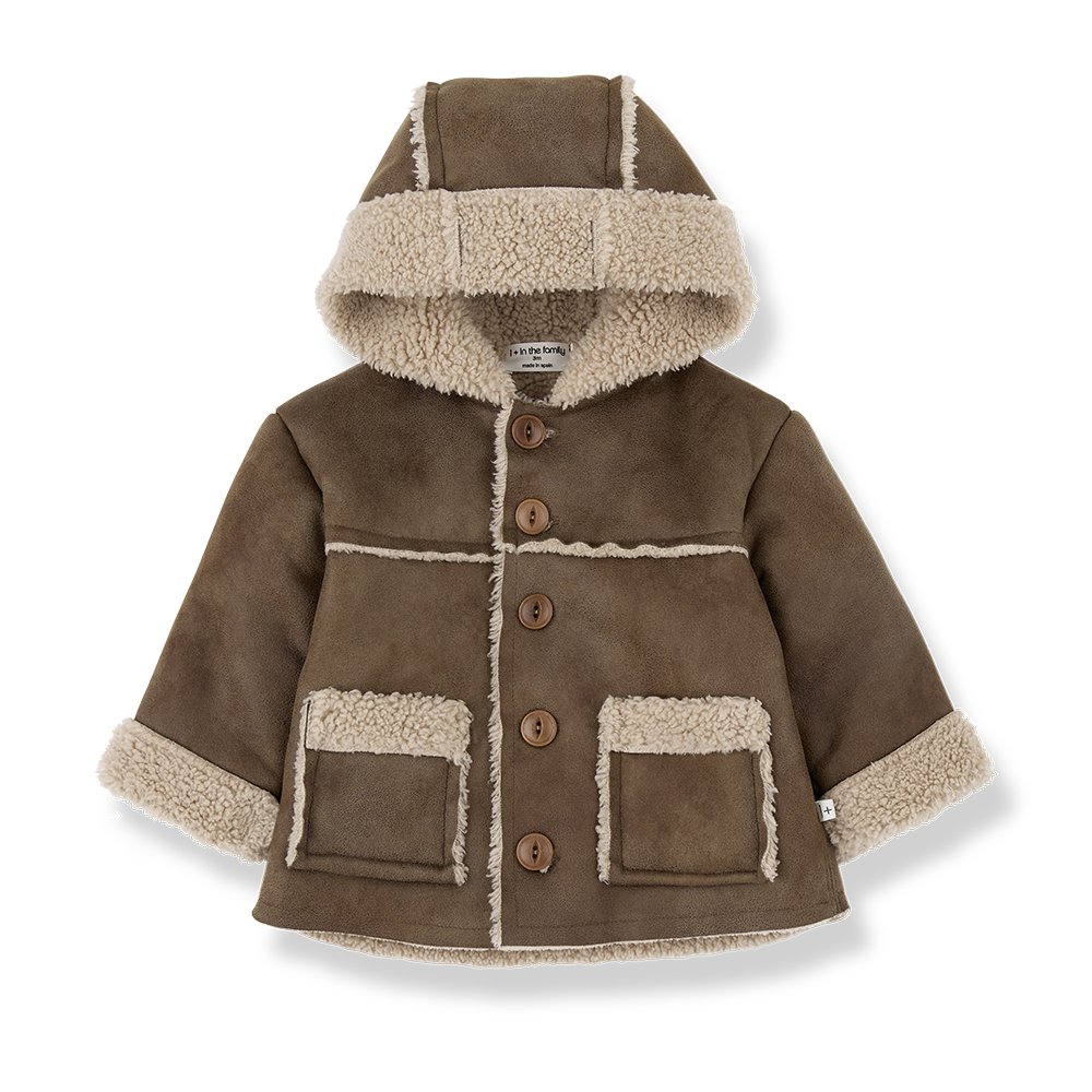 One More In The Family Hooded Brown Jacket