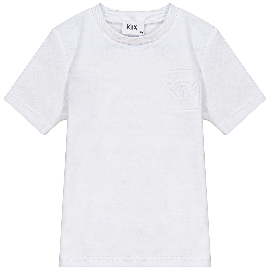 Kix Embossed White TShirt