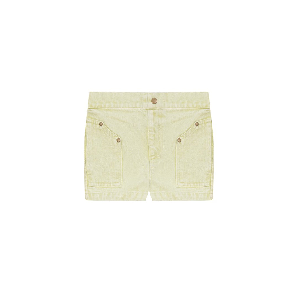 Kix Pocket Detail Denim Washed Mint Short