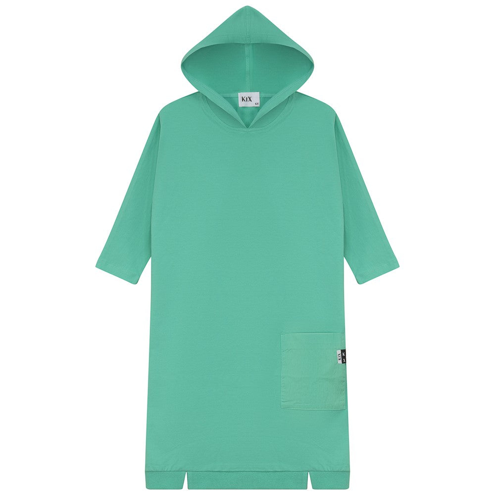 Kix Combo Hooded Summer Green Dress