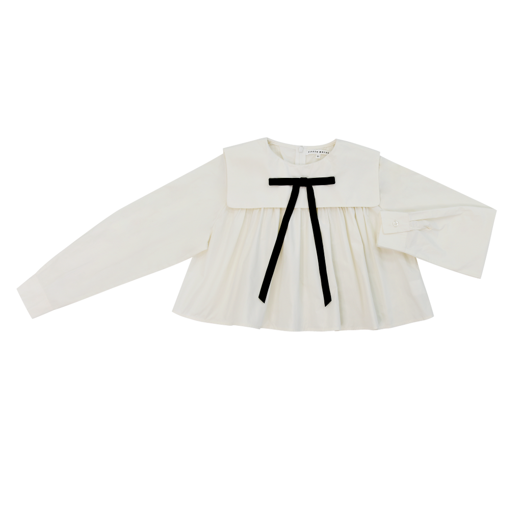 Little Parni Teen Bow Ivory Shirt K558
