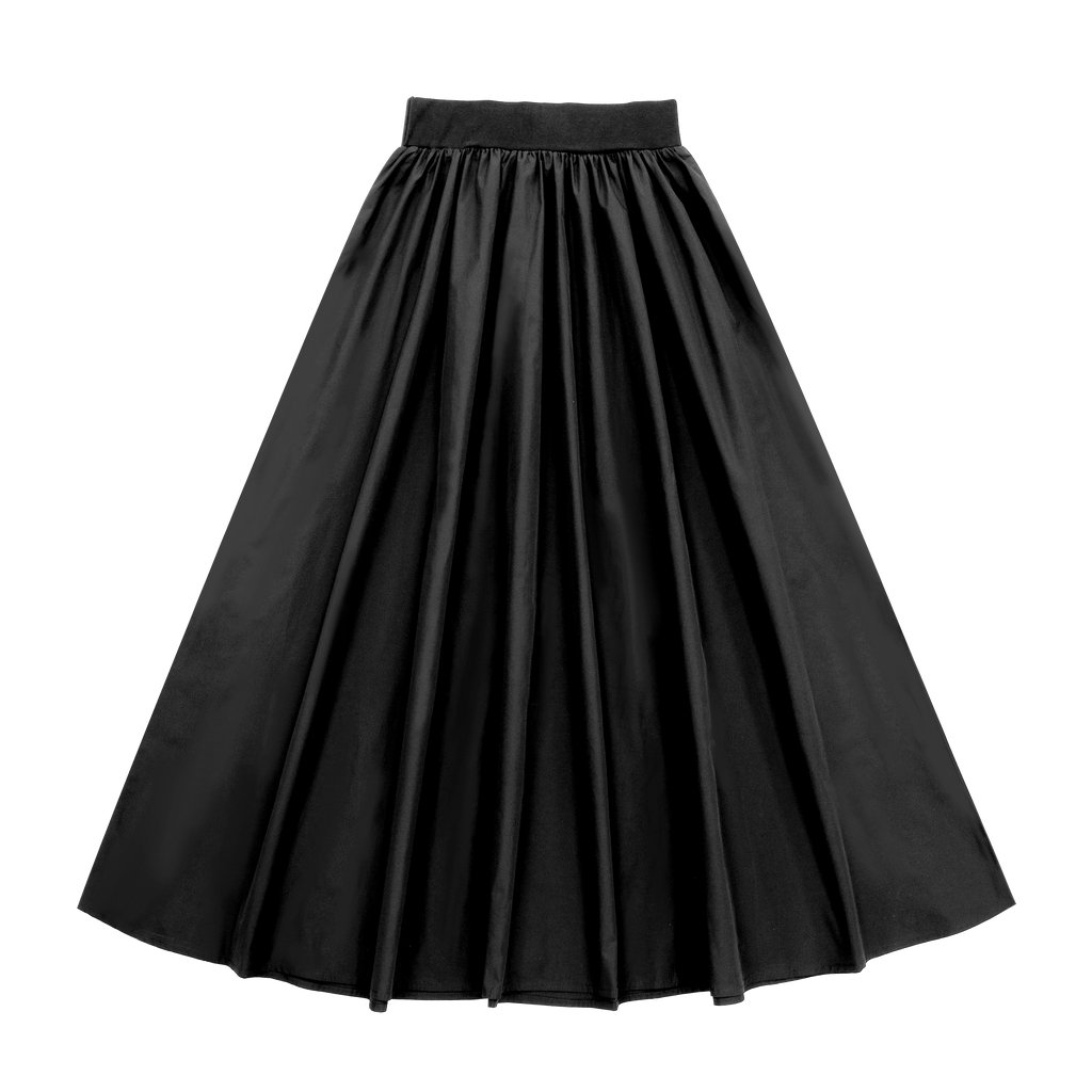 Little Parni Teen Taffeta Black Skirt K559