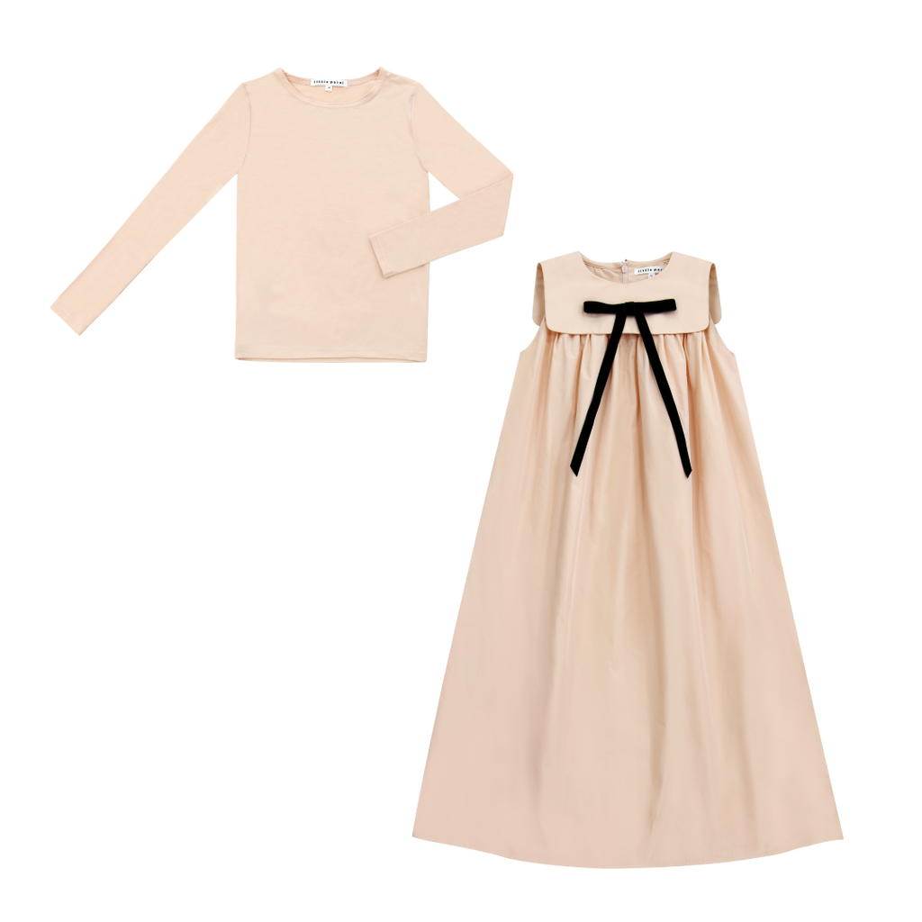 Little Parni Taffela Maxi Bow Pink Jumper K560