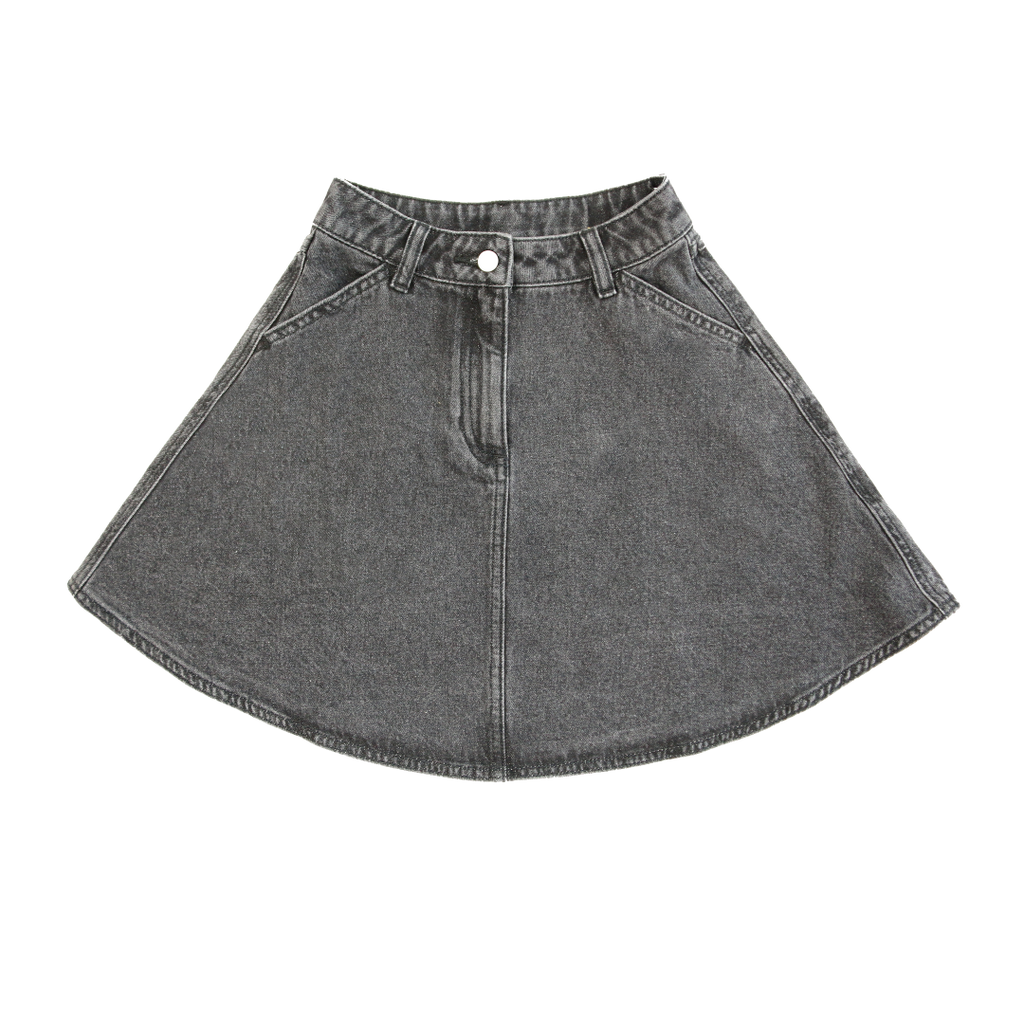 Little Parni Denim Black Skirt K570