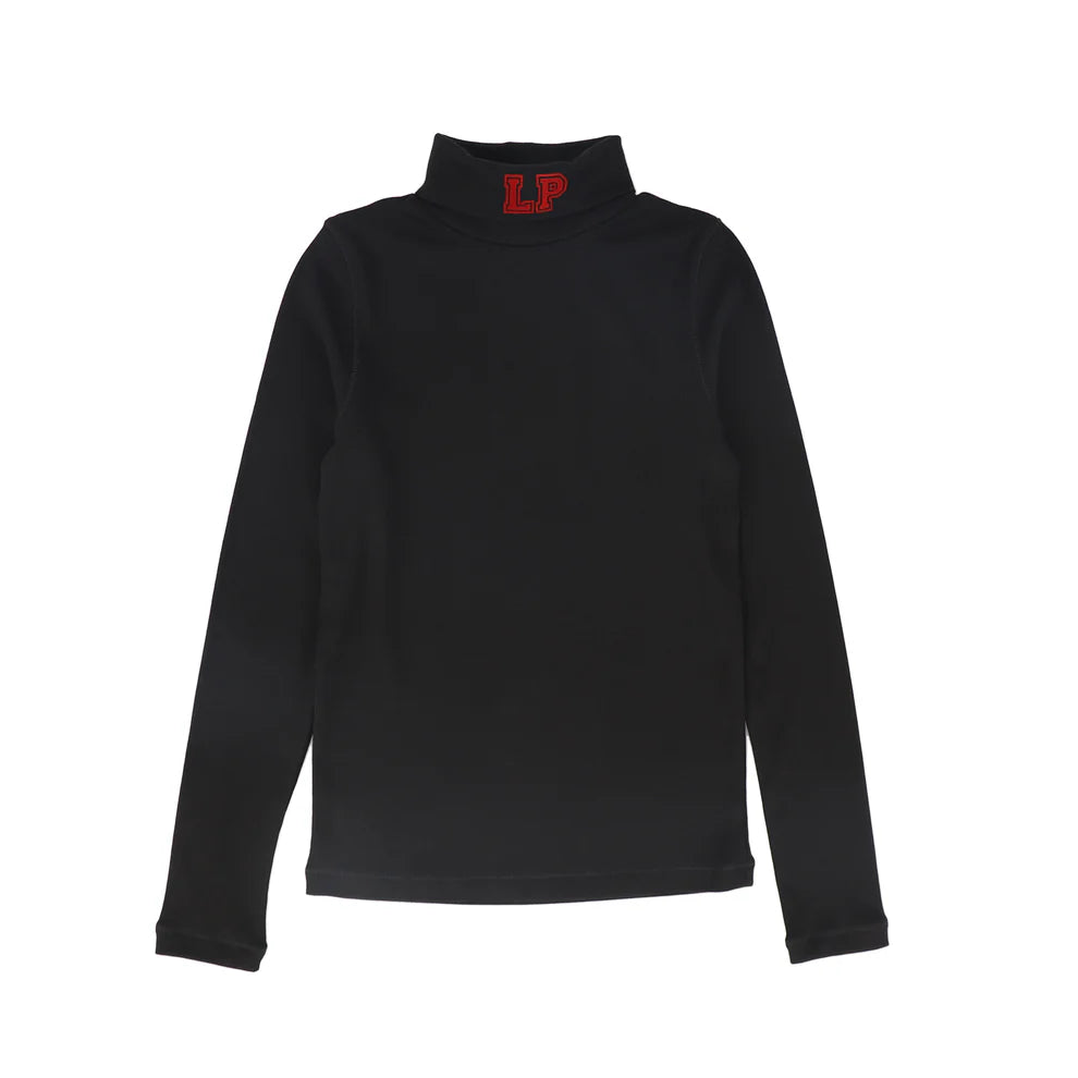 Little Parni Mockneck Black Longsleeve K582