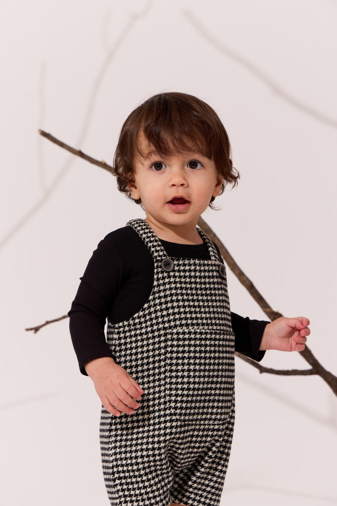 Klai Houndstooth Grey Overall