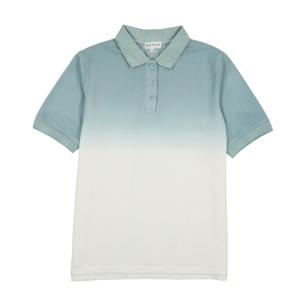 Bopop Denim Short Sleeve Polo Ombre