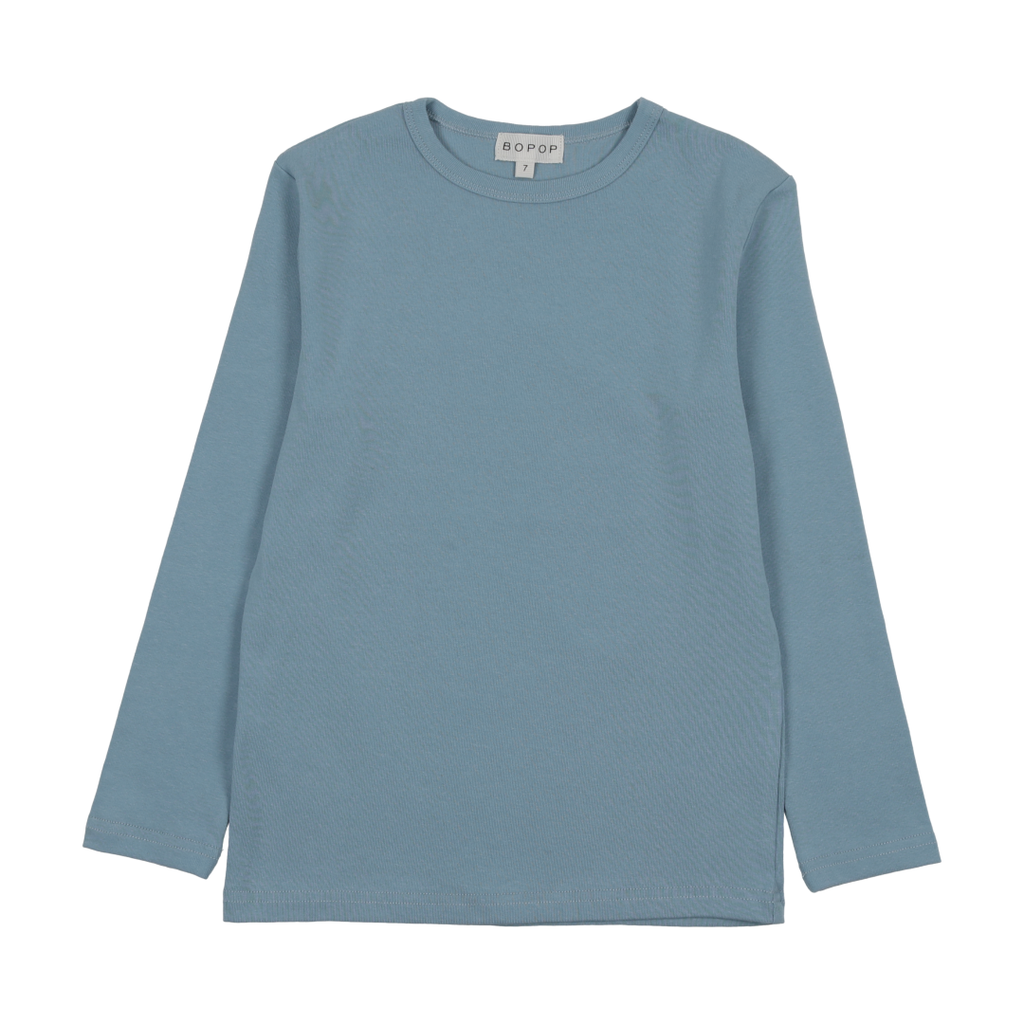 Bopop Denim Long Sleeve Tee Ombre
