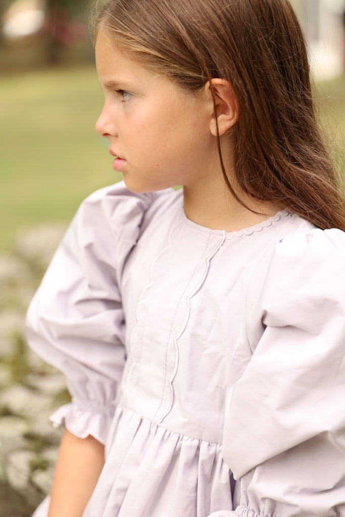 Little Tempest Scalloped Lavender Stone Gown