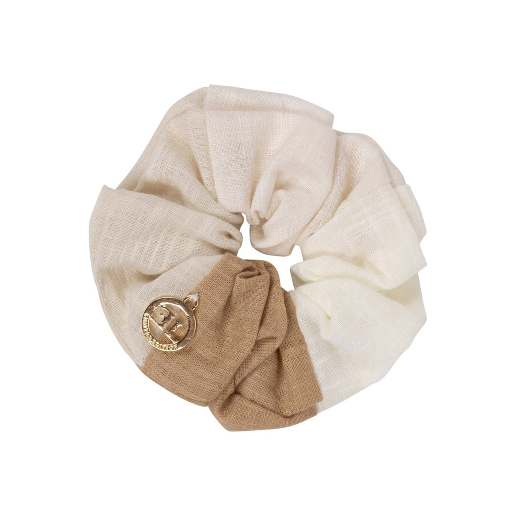 Limited Edition Multi Linen Earth Scrunchie FINAL SALE