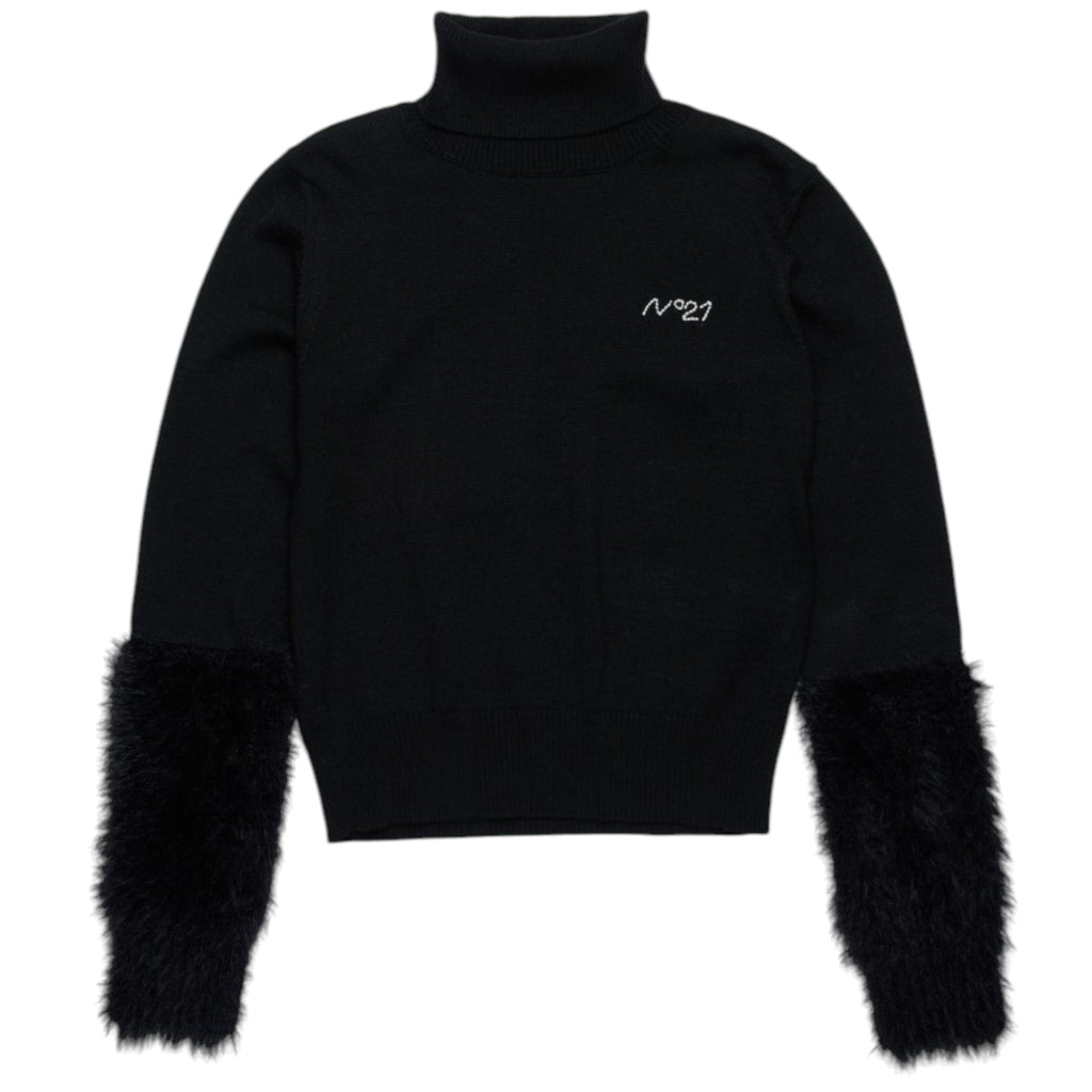 No. 21 Black Maglia Turtleneck