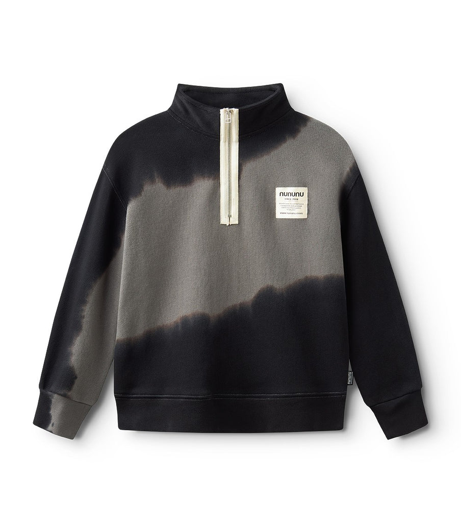 Nununu Mono Tie Dye Black Sweatshirt