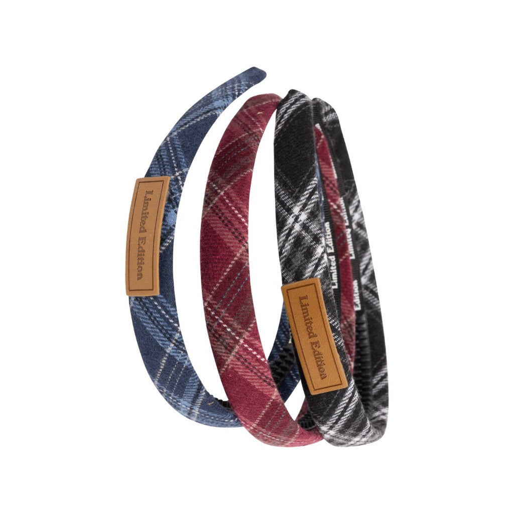 Limited Edition Plaid Burgundy Headband *FINAL SALE*