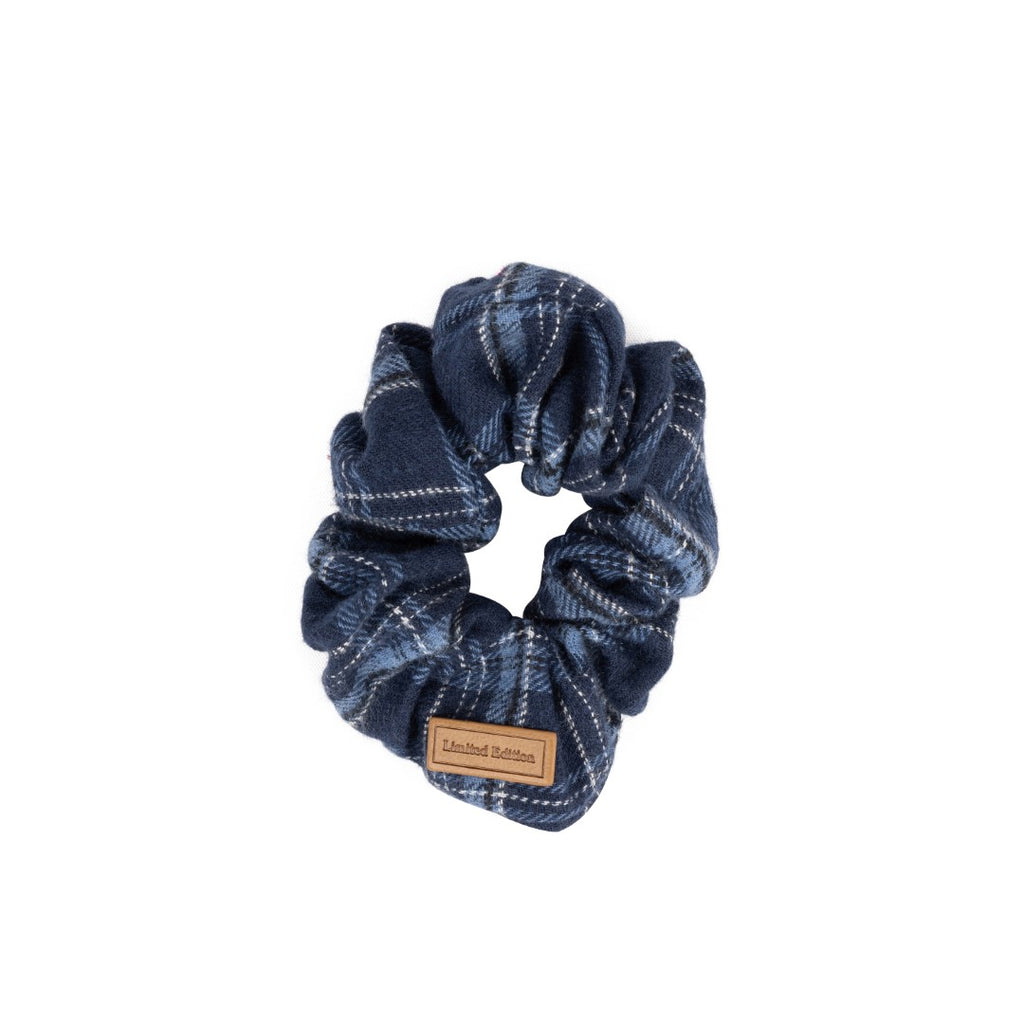 Limited Edition Plaid Navy Scrunchie *FINAL SALE*