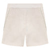 Pompomme Sand/Mint Embroidery Stitched Short
