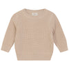 Mini P Beige Chunky Sweater