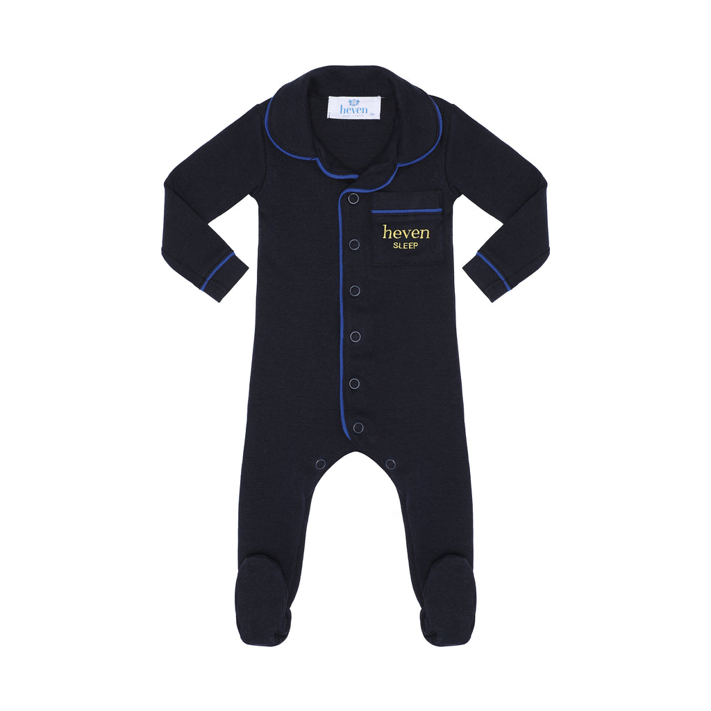 Heven Child Navy Lounge Footie PJ12