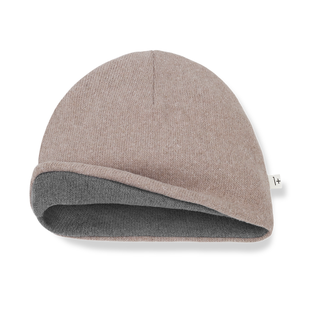 One more in the family reversable old-rose beanie