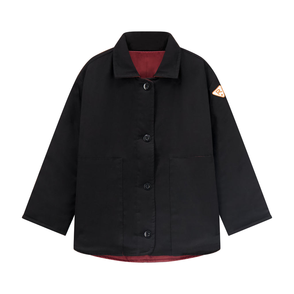 Rooie and Friends Padded Black Denim Jacket