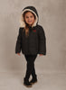 Raygo Embroidered Bow Girl Black Coat