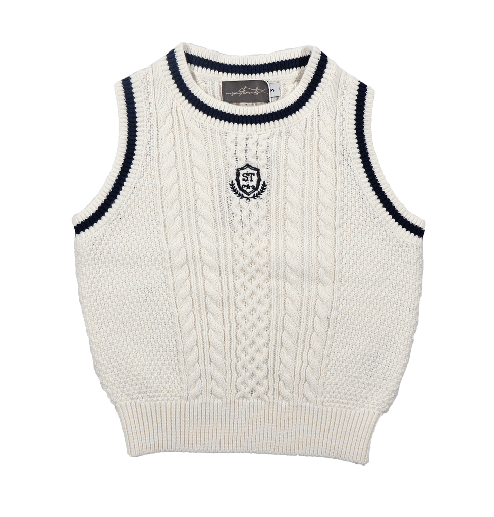 Sweet Threads Alfie Vest White
