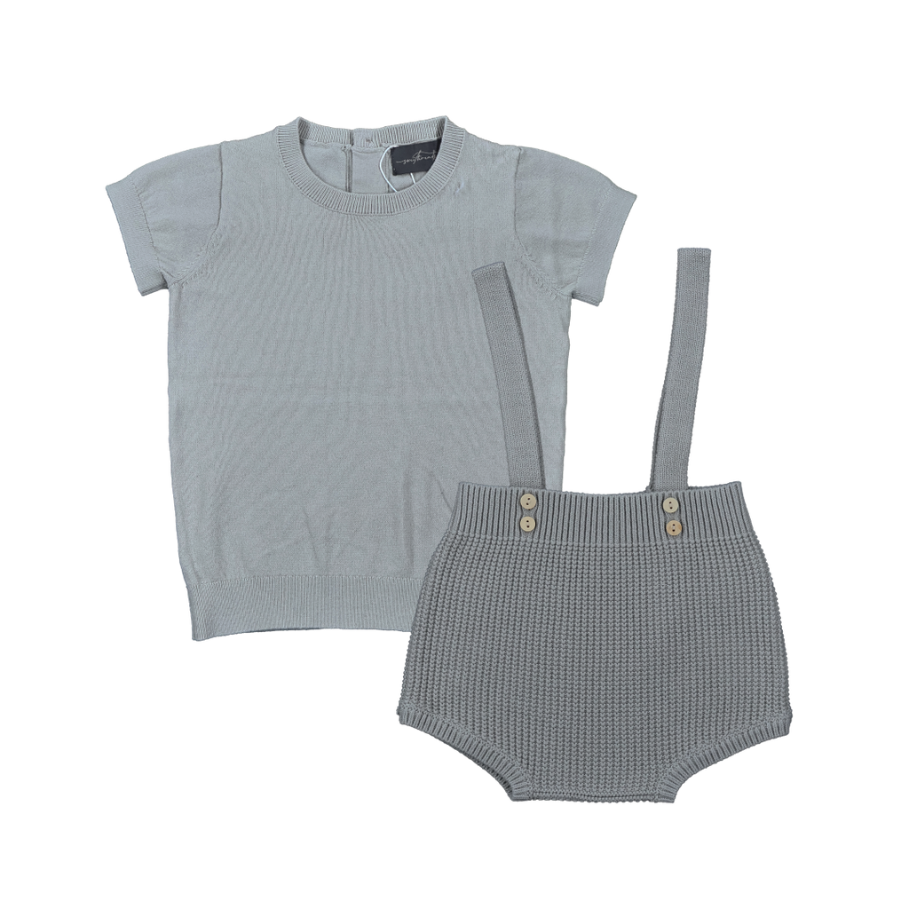 Sweet Threads Kallie Romper Set Grey