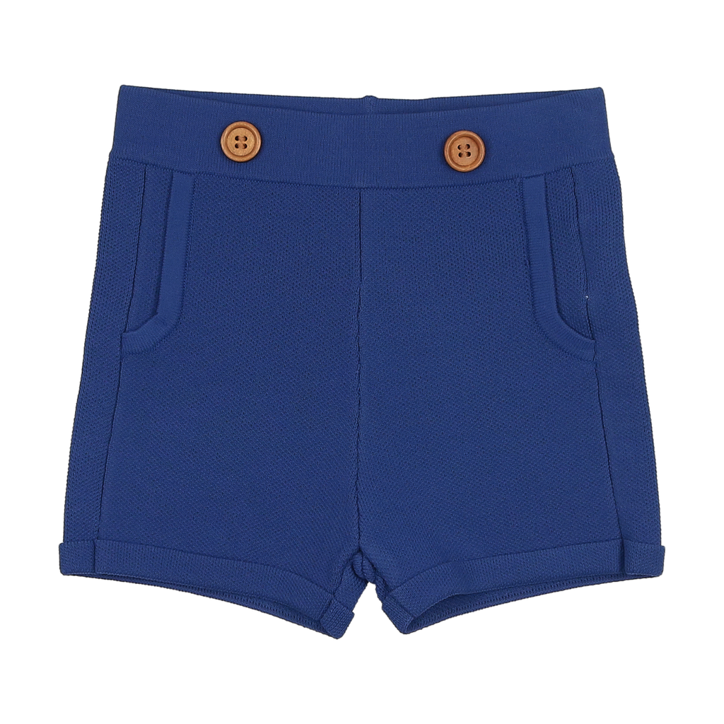 Sweet Threads Ace Knit Short Cobalt Blue