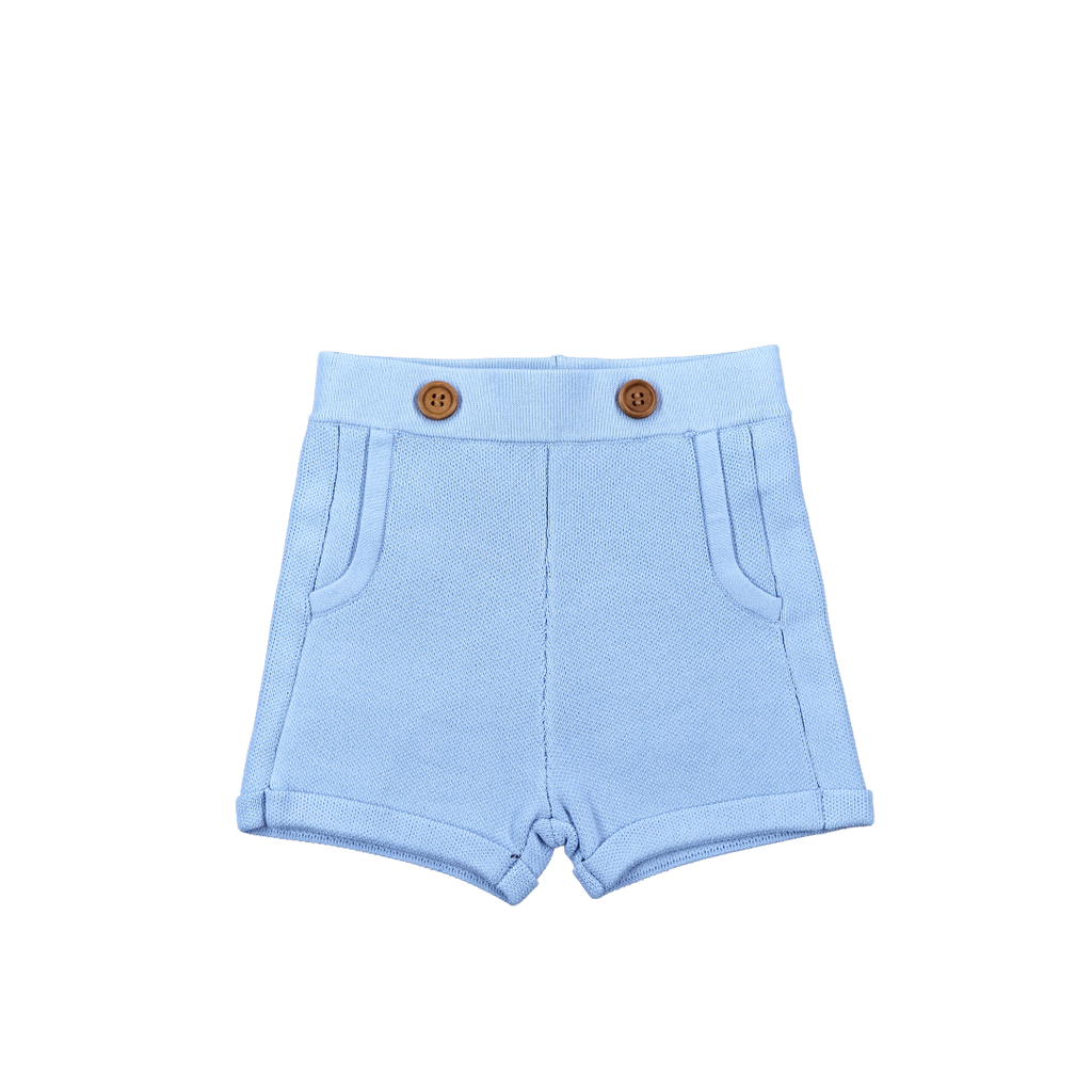 Sweet Threads Ace Knit Short Soft Light Blue
