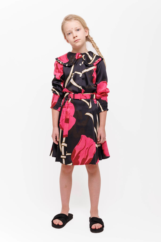 Christina Rohde Black/Pink Floral Set No. 2204 100  No. 4488 100