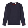 Retrokid Stella Girls Ribbed Knit Navy Bow Detail Sweater