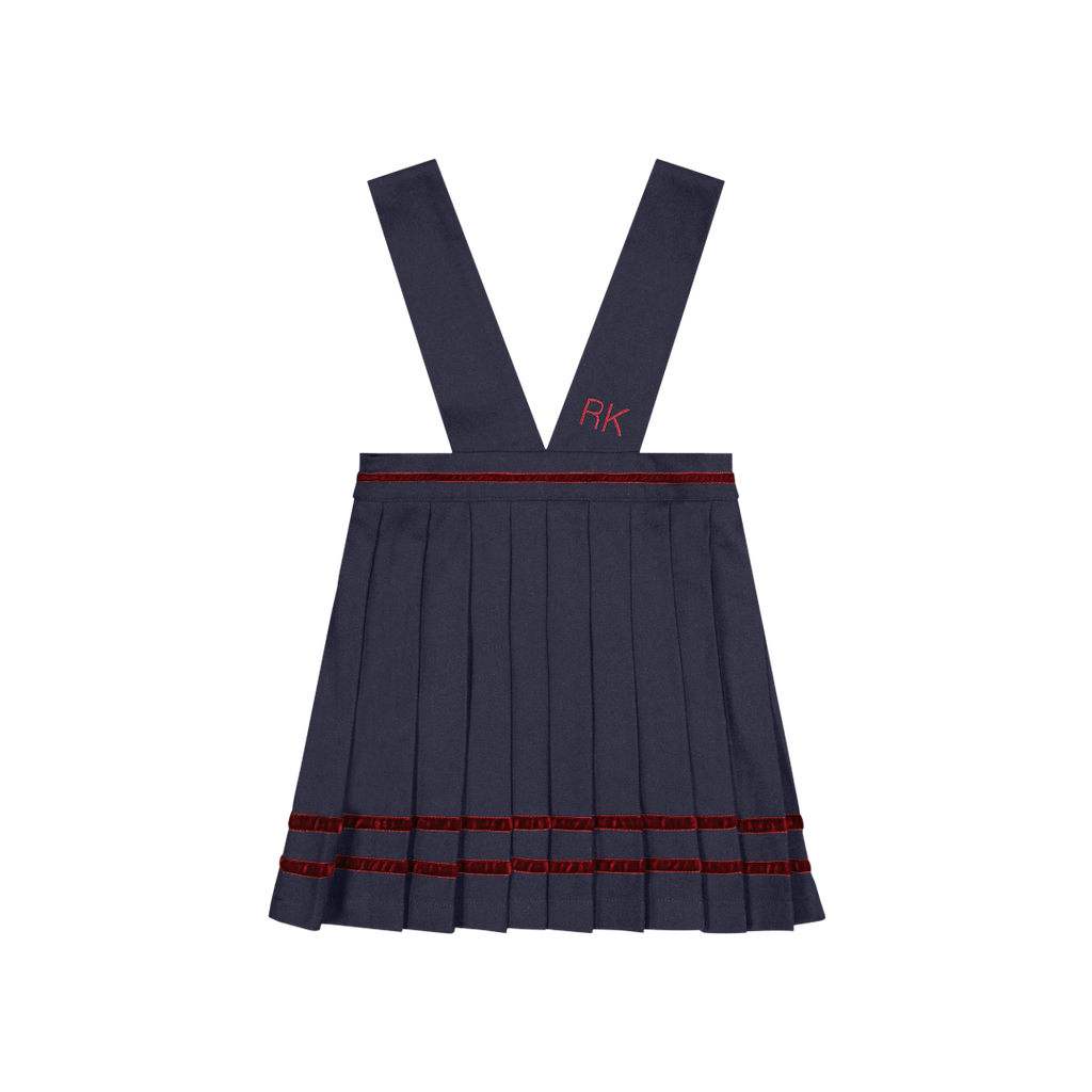 Retrokid Stella Girls Ribbon Detail Navy Jumper