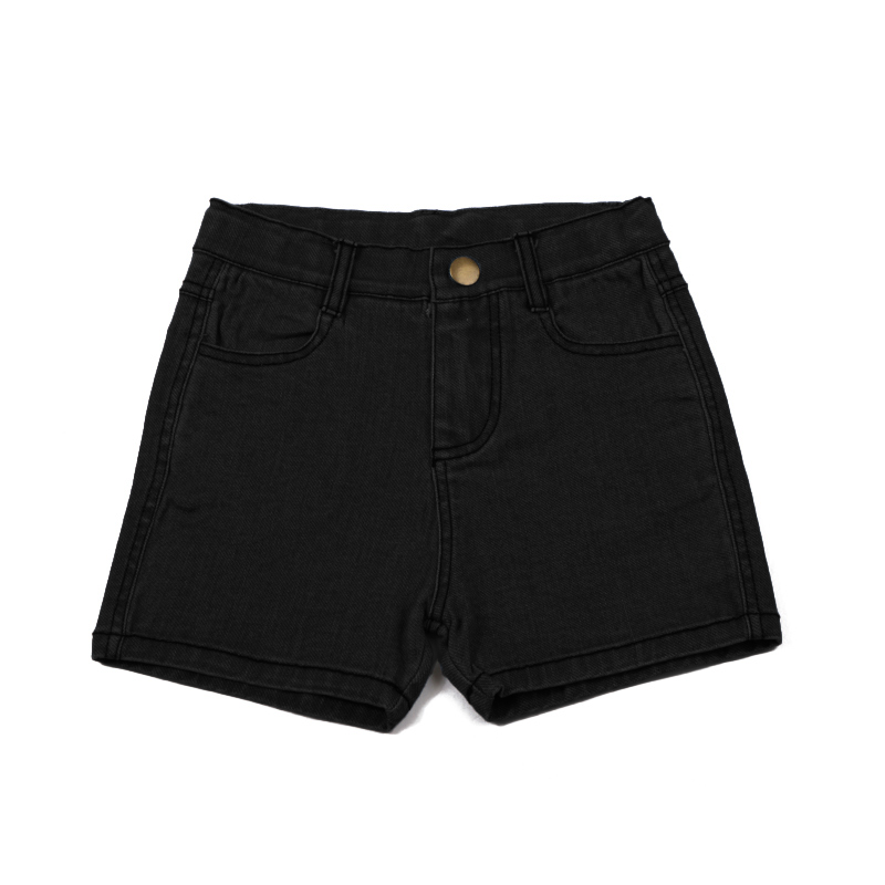 Bopop Denim Snap Collection Short Black